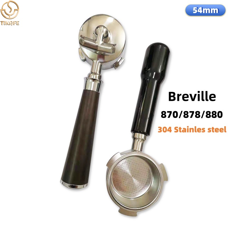 54 mm, podwójny wylew, portafi – Breville Espresso Barista Express recenzja i cena